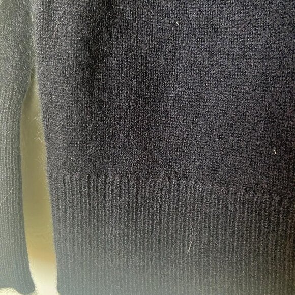 Nordstrom's 100% Cashmere Black Turtleneck Sweater SZ XS Lagenlook Quiet Luxury - Picture 6 of 10